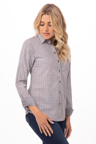 GINGHAM CAMISA MUJER CUADRITOS